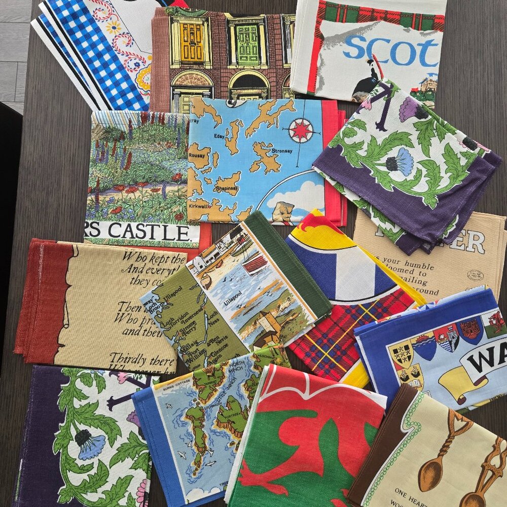Tea Towels - Assorted - England, Wales, Scotland, Ireland, Portugal (18)